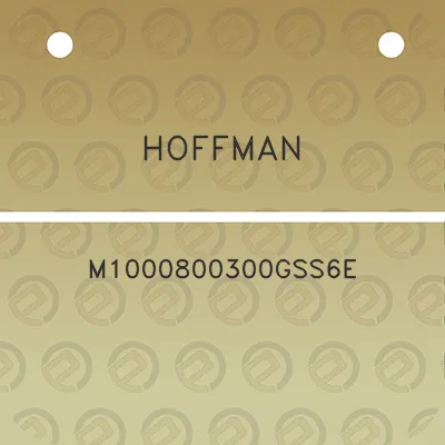 hoffman-m1000800300gss6e