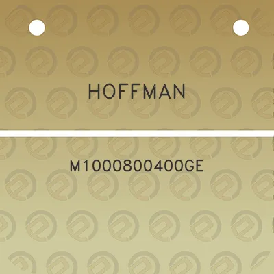 hoffman-m1000800400ge