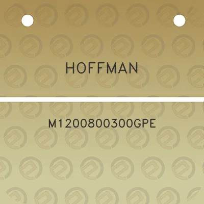 hoffman-m1200800300gpe