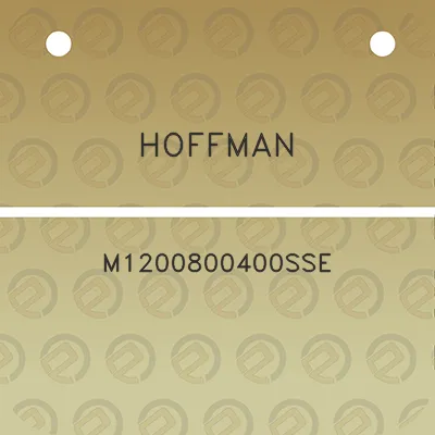 hoffman-m1200800400sse