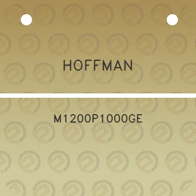 hoffman-m1200p1000ge