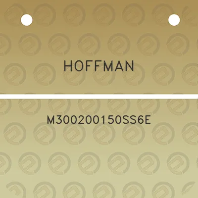 hoffman-m300200150ss6e