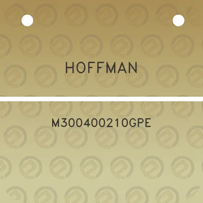 hoffman-m300400210gpe