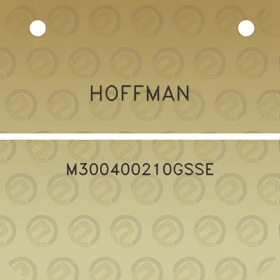 hoffman-m300400210gsse