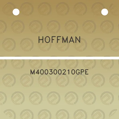 hoffman-m400300210gpe