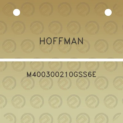 hoffman-m400300210gss6e