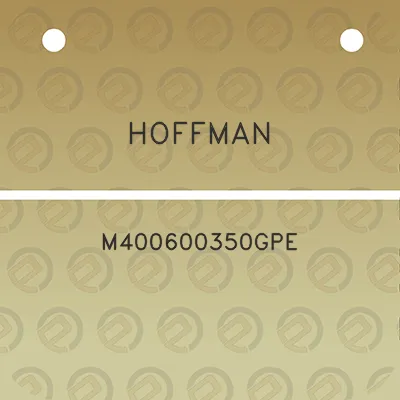 hoffman-m400600350gpe