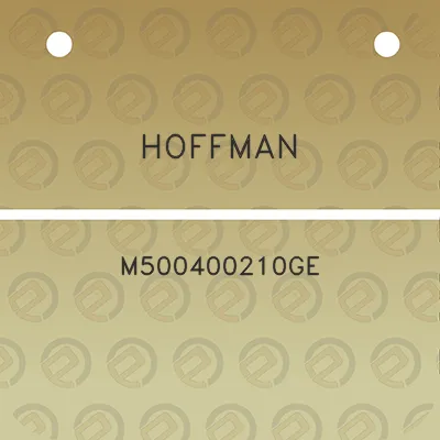 hoffman-m500400210ge