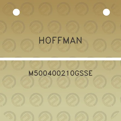 hoffman-m500400210gsse