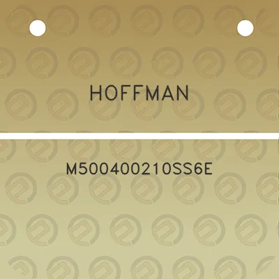 hoffman-m500400210ss6e