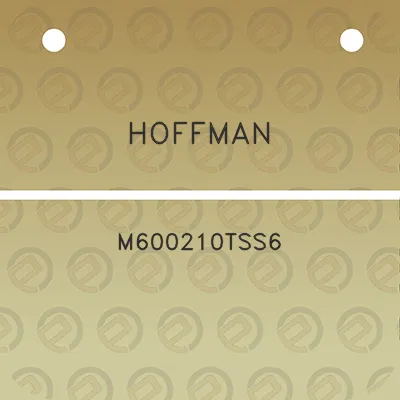 hoffman-m600210tss6