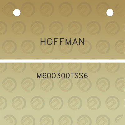 hoffman-m600300tss6