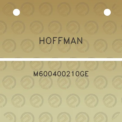 hoffman-m600400210ge