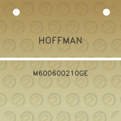 hoffman-m600600210ge