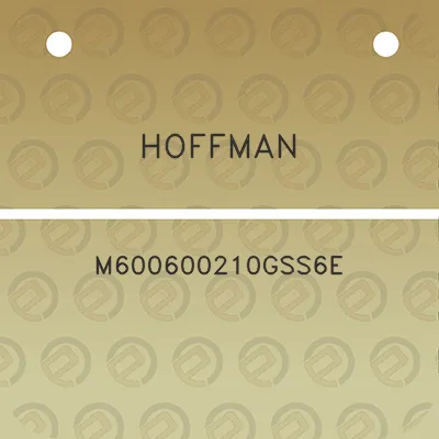 hoffman-m600600210gss6e