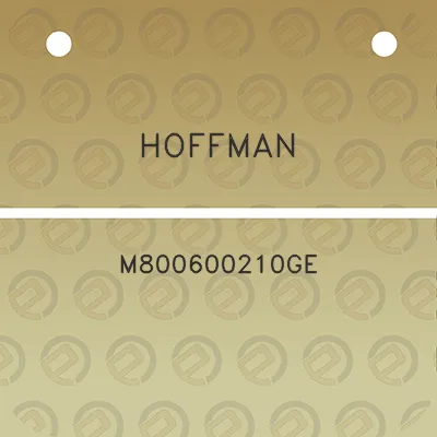 hoffman-m800600210ge