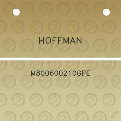 hoffman-m800600210gpe