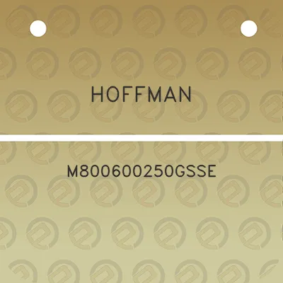 hoffman-m800600250gsse