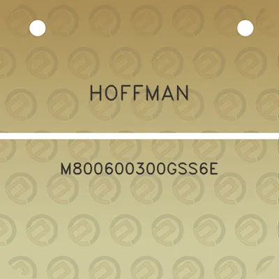 hoffman-m800600300gss6e