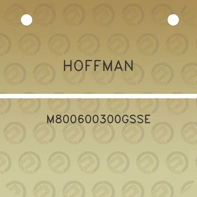 hoffman-m800600300gsse