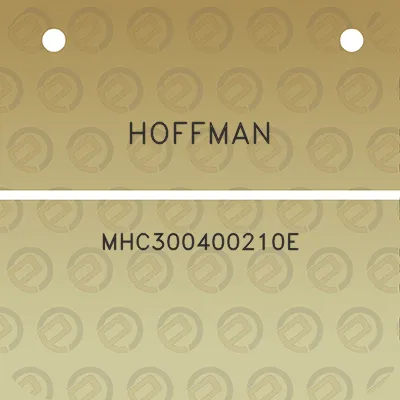 hoffman-mhc300400210e