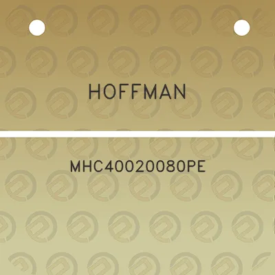 hoffman-mhc40020080pe