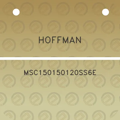 hoffman-msc150150120ss6e