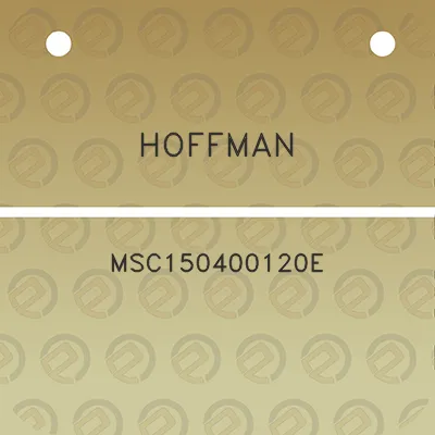 hoffman-msc150400120e