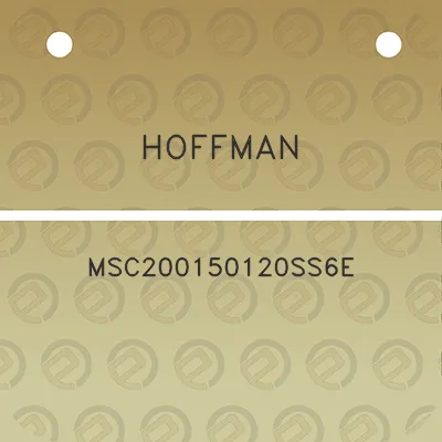 hoffman-msc200150120ss6e