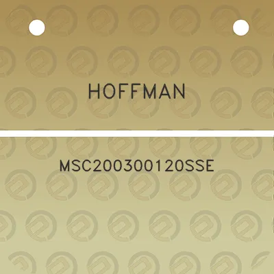 hoffman-msc200300120sse