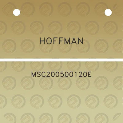 hoffman-msc200500120e