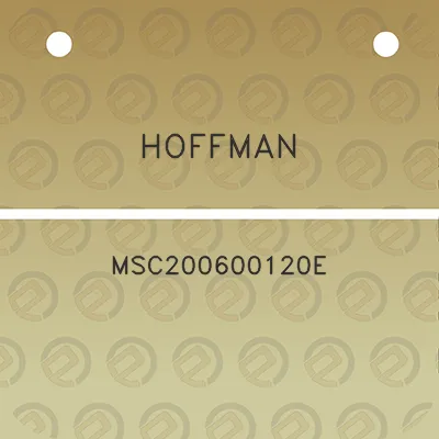 hoffman-msc200600120e