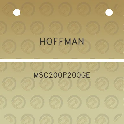 hoffman-msc200p200ge