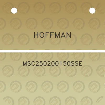 hoffman-msc250200150sse