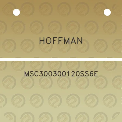 hoffman-msc300300120ss6e