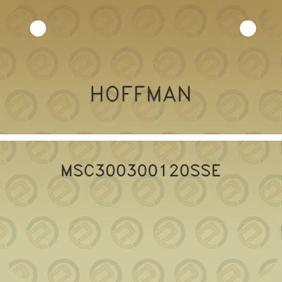 hoffman-msc300300120sse