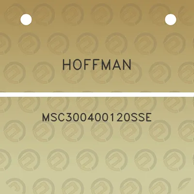 hoffman-msc300400120sse