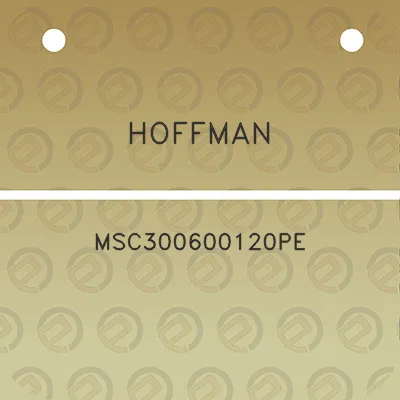 hoffman-msc300600120pe