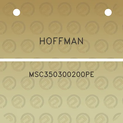 hoffman-msc350300200pe