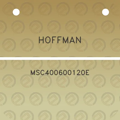 hoffman-msc400600120e