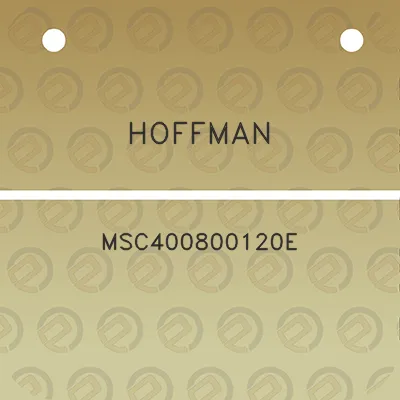 hoffman-msc400800120e