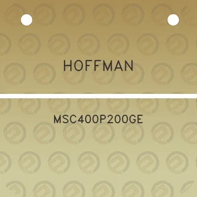 hoffman-msc400p200ge