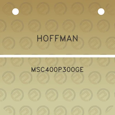 hoffman-msc400p300ge