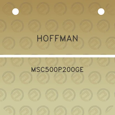 hoffman-msc500p200ge