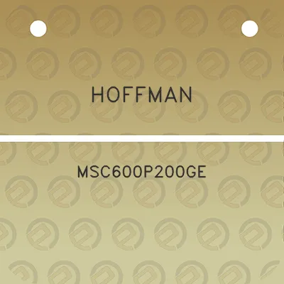 hoffman-msc600p200ge