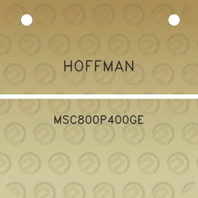 hoffman-msc800p400ge