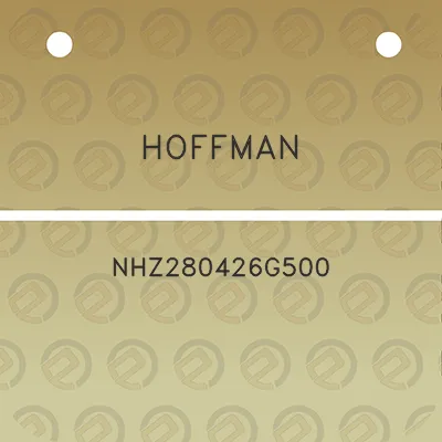 hoffman-nhz280426g500