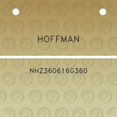 hoffman-nhz360616g360