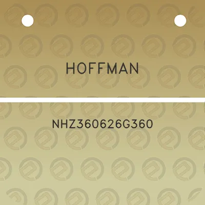 hoffman-nhz360626g360