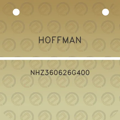 hoffman-nhz360626g400